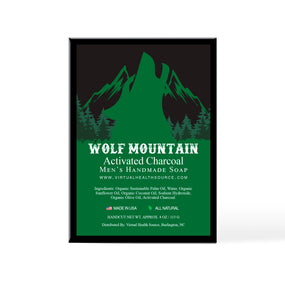 Wolf Mountain Activated Charcoal Men's Handmade Soap
