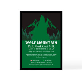 Wolf Mountain Dark Musk Goat Milk Men's Handmade Soap