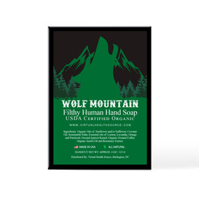 Wolf Mountain Filthy Human Hand Soap USDA Certified Organic Handmade Soap
