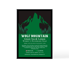 Wolf Mountain Green Tea & Lemon Women's Handmade Soap